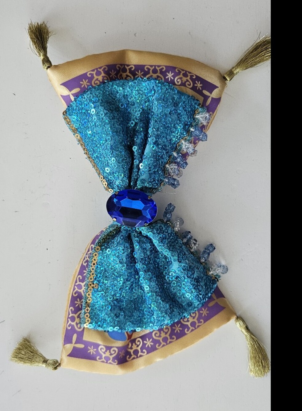 Disney Parks Interchangeable Bow Jasmine Aladdin Ear Headband Accessory Attach